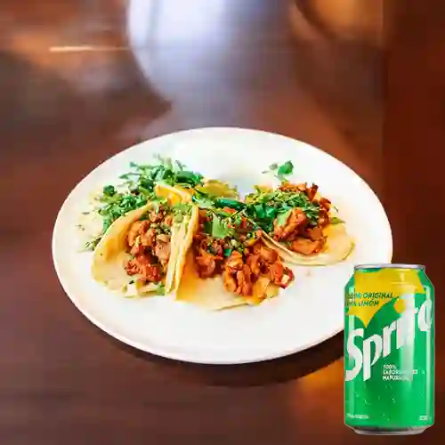 Combo Taco D.F. X2 + Sprite Original 330ml