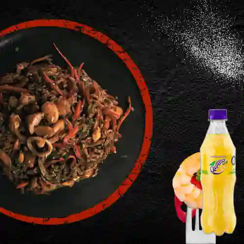 Combo Chaufa Mariscos Personal + Quatro Original 400ML