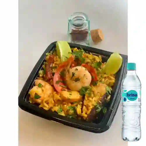 Media Porción Paella Valenciana +Brisa S/gas 600ml