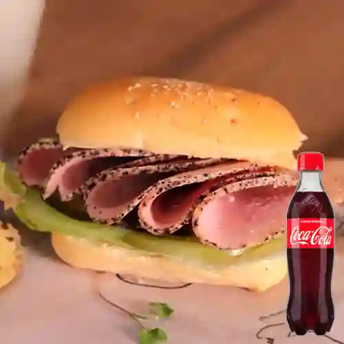 Sándwich Pernil a la Pimienta +Cocacola Org 400ml