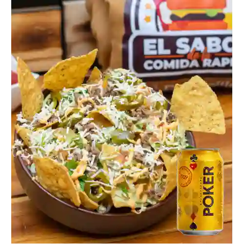 Combo Nachos Especial + Poker 355 ml