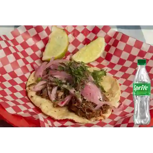 Combo Taco de Cochinita + Sprite Original 400ml