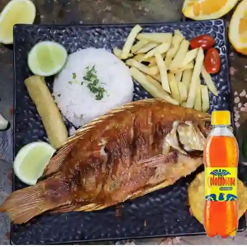 Combo Mojarra Frita + Colombiana 400 ml