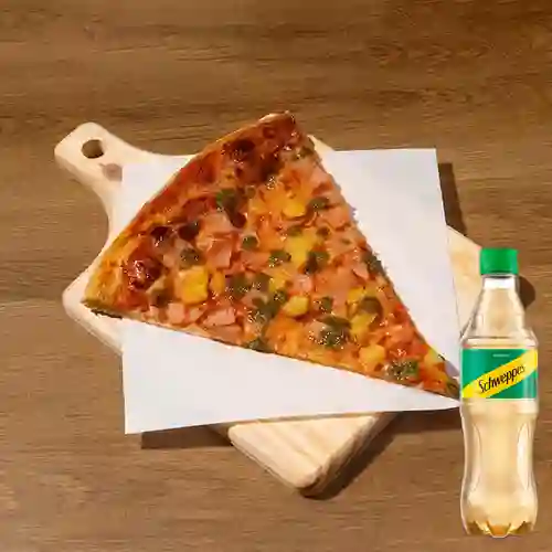 Slice Hawaiana (pesto) + Schweppes Ginger Ale 400ML