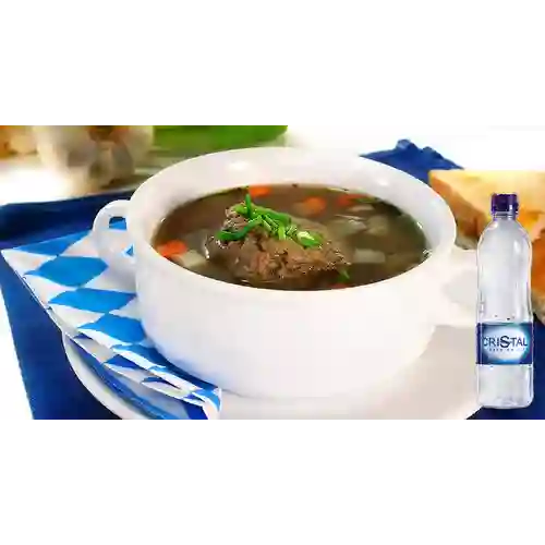 Combo Caldo de Pajarilla + Cristal Sin Gas 500 ml