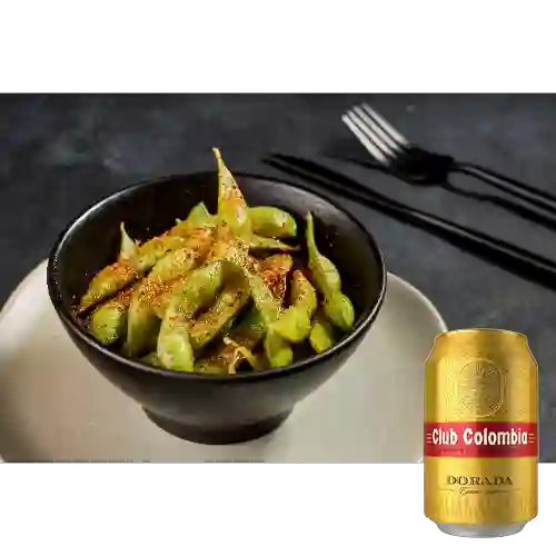 Combo Edamames + Club Colombia Dorada 355 ml