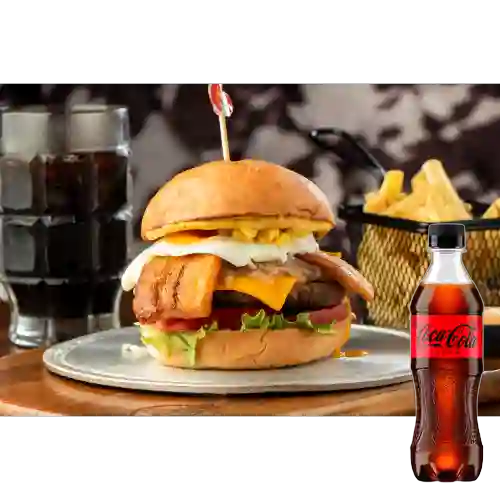 Combo Hamburguesa Criolla + Coca-Cola ZERO 400ml
