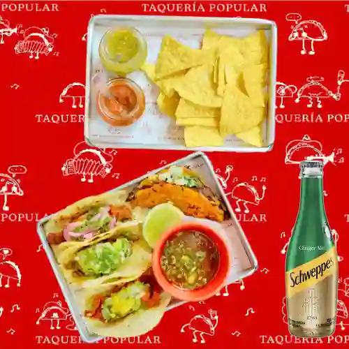 Combo Taquero + Schweppes Ginger Ale 300ML