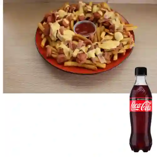 Combo Salchipapas Clásica +Cocacola S/az 500ml
