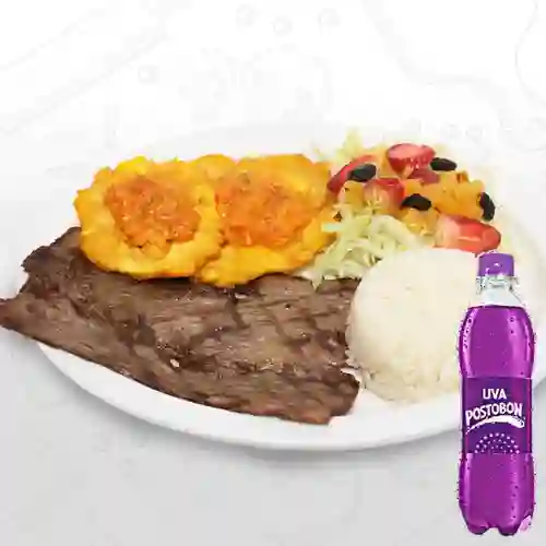 Combo Sobrebarriga a la Plancha + Uva Postobon 250 ml