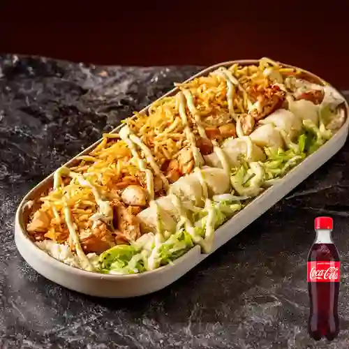 Combo Chuzo Desgranado de Pollo + Cocacola Orig 400 ml