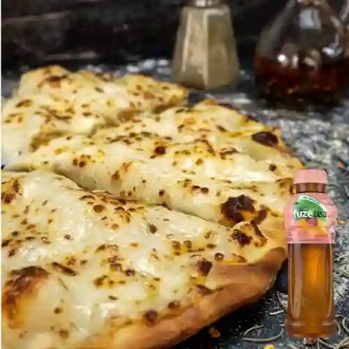 Combo Pizza Estofada Hawaiana + Fuze Tea Durazno 400ML