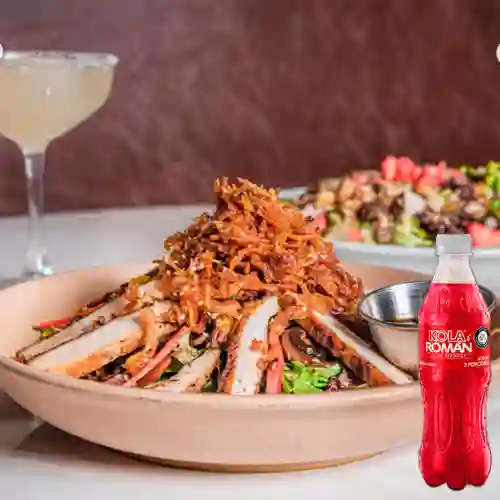 Ensalada Pollo Soja Cítricos +Kola Román Org 400ml