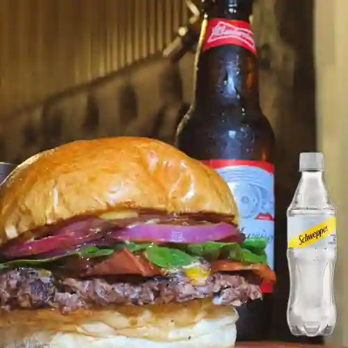 Combo Hamburguesa Philadelphia + Schweppes Soda 400ml