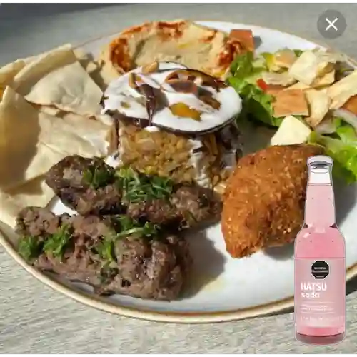 Combo Maqluba Especial +Hatsu Frambuesa Rosas 300ml