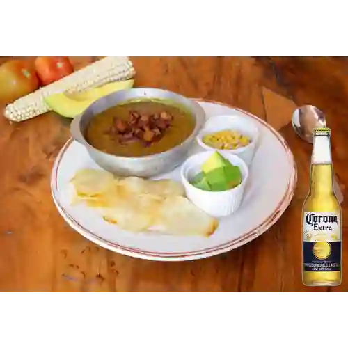 Combo Cazuela de Lentejas + Cerveza Corona Bot. 355ml