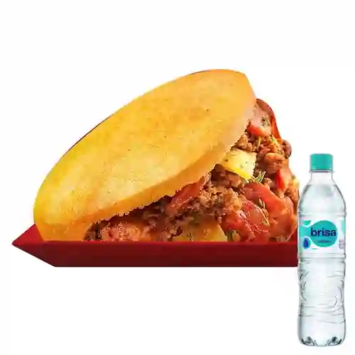 Combo Arepiz Costillas BBQ + Brisa Sin Gas 600ML