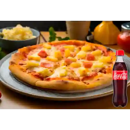 Combo Pizza Hawaiana + Coca-Cola Sabor Original 400 ml