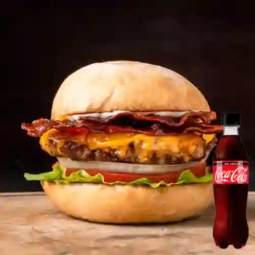 Combo Bacon Cheeseburger! + Coca-Cola Sin Azúcar 350 ml
