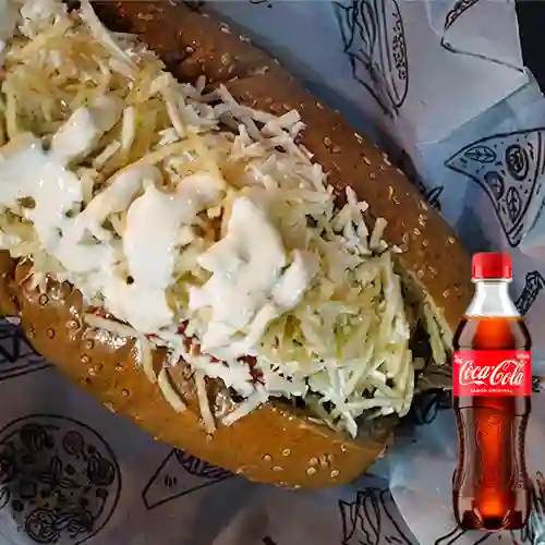 Combo Chuzo Pan de Carne + Coca Cola Original 400 ml