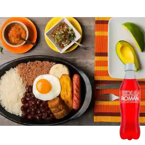 Combo Bandeja Paisa + Kola Roman 300 ml