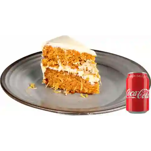 Combo Torta de Zanahoria + Coca-Cola Sabor Original 330 ml