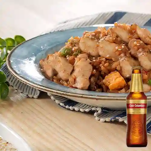 Combo Arroz Chaufa de Pollo + Club Col. Dorada 330ml