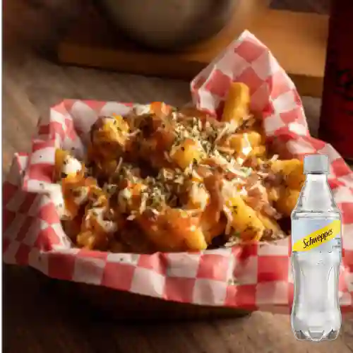 Combo Texas Fries + Schweppes Soda 400ml