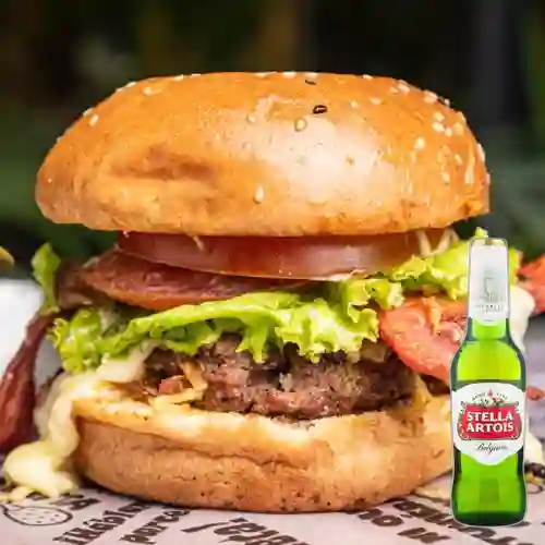 Combo Hamburguesa Especial + Stella Artois 350 ml