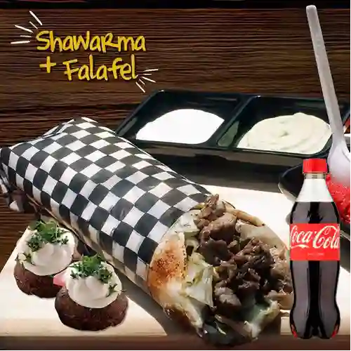 Super Promo Shawarma Especial +Cocacola Org 255 ml