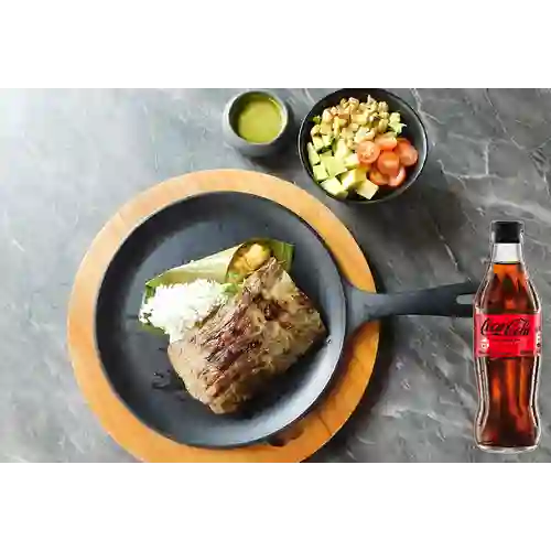 Combo Sobrebarriga + Coca Cola Sin Azúcar 300ML