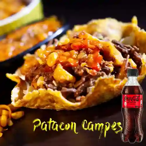 Combo Patacón Campesino + Coca Cola Sin Azúcar 400 ml