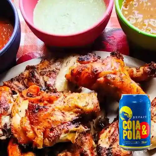 Combo 1/2 Pollo + Cola & Pola 330 ml