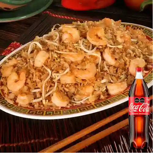 Chau Fan Camarones 3-4 Personas +CocaCola Org 1.5L