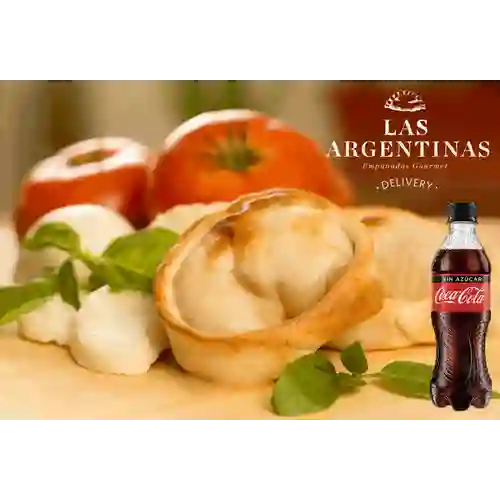 Combo 2 Empanadas Capresse + 1 Coca-Cola Sin Azúcar 250 ml