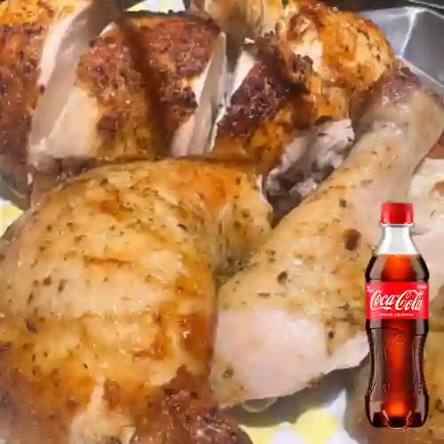 Combo X4 Piezas de Pollo Sentado + Coca Cola 400 ml