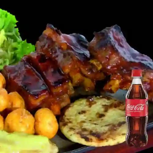 Combo Costillas de Cerdo BBQ +Cocacola Orig 600ML