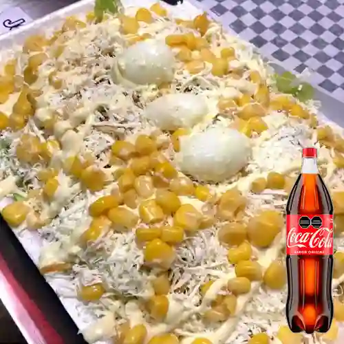 Combo Salchipapas para Compartir +Cocacola Orig 1.5l