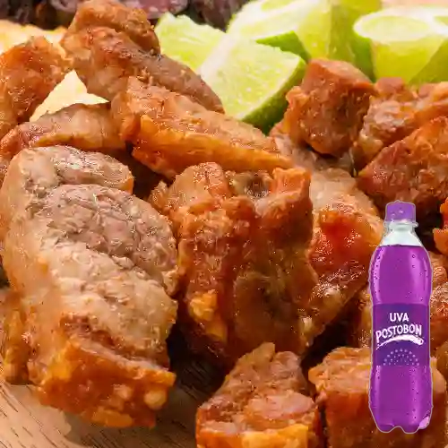 Combo Chicharron Totiado + Postobon Uva 400 ml