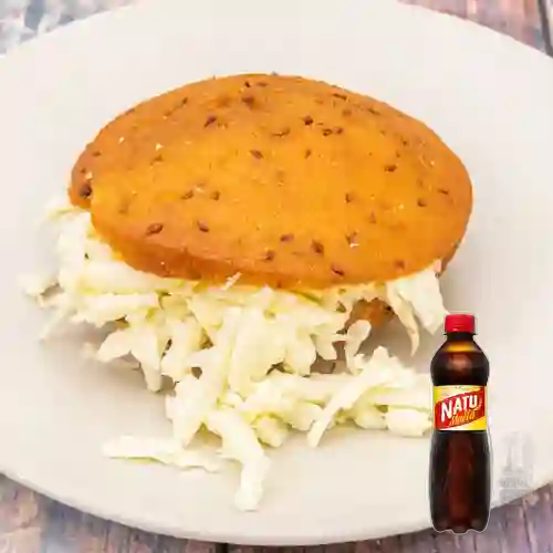 Combo Arepa Dulce c/ Anis y Queso + Natu Malta 400ml
