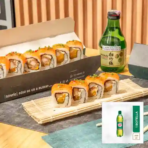 Combo Salmon Roll + Canada Dry X 400 ml