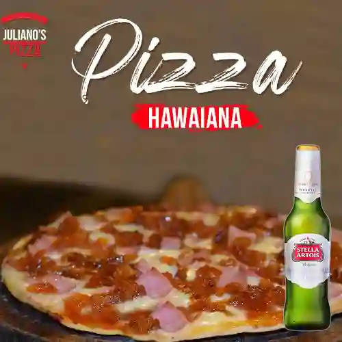 Combo Pizza Hawaiana + Stella Artois Bot. 330ml