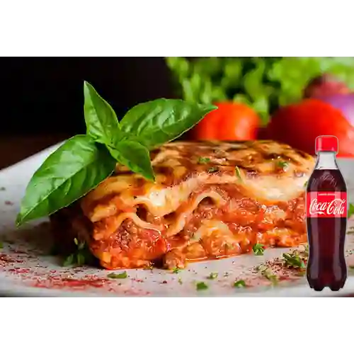 Combo Lasaña Boloñesa +Cocacola Orig 400ml