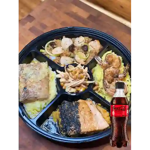 Combo 5 Estrellas + Coca Cola Sin Azúcar 400 ml