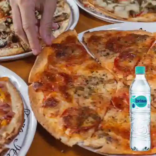 Combo Pizza de Pepperoni + Brisa Sin Gas 600ML