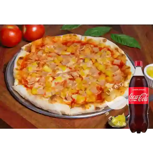 Combo Pizza Hawaiana Mediana +Cocacola Orig 1.5l