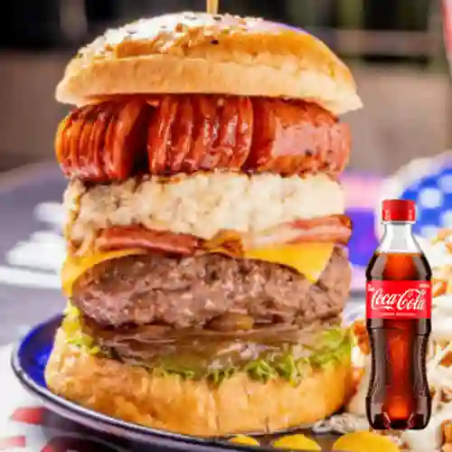 Combo Burger Central Park Tower +Cocacola Orig 400ml