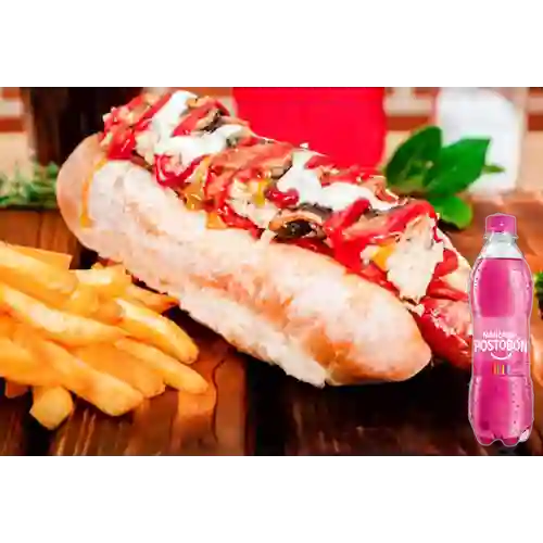 Combo Perro Especial + Manzana Postobón 400ml