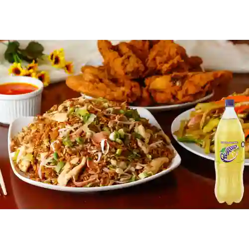 Caja Grande Arroz+Chop Suey+Pollo Entero+Quatro Org 1.5Lt