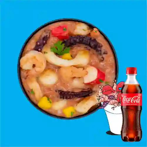 Combo Ceviche Mariscos + Coca Cola Original 400 ml